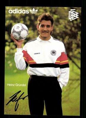 Heinz Gründel DFB Autogrammkarte 1986 Original Signiert