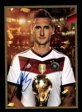 Miroslav Klose DFB Autogrammkarte 2014 Gold Edition Dünne Karte # G 42868