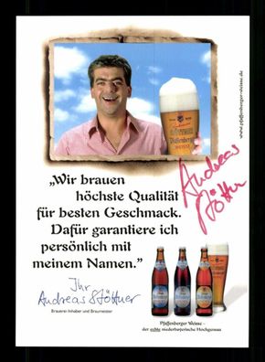 Andreas Stöttner Bierbotschafter Bayerns Original Signiert # BC 215198