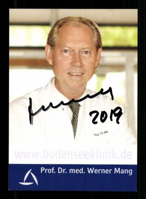 Werner Mang Arzt Autogrammkarte Original Signiert # BC 215242