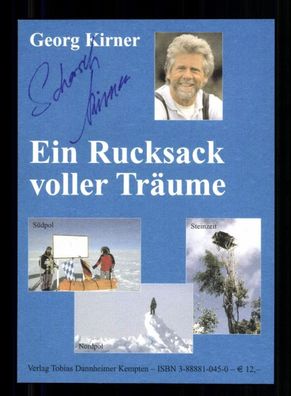 Georg Kirner Extremreisender Autogrammkarte Original Signiert # BC 215547