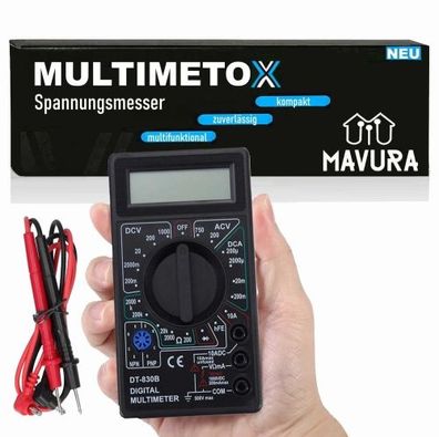 Multimetox Digital Multimeter Volt Tester Spannungsmesser Spannungstester Strom