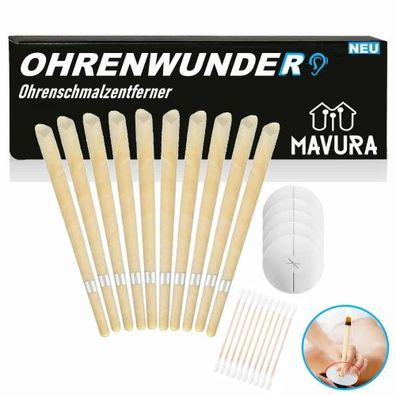 Ohrenwunder Ohrenkerzen Set Ohren Reinigung Ohrkerzen Ohrenschmalzentferner [XXL Set]