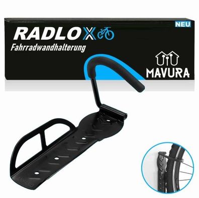 RADLOX Fahrrad Wandhalter Fahrradhaken Radhalter Fahrradaufhängung Wandhalterung