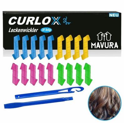 CURLOX Spirallocken Lockenwickler Set Spiral Locken Hair Curler Rollen