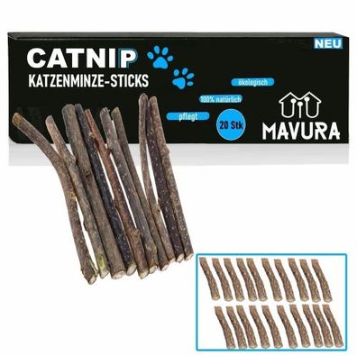 CATNIP Matatabi Kauhölzer 20 Sticks Katzen Holz Katzenminze, Dental Care Zähne Katzen