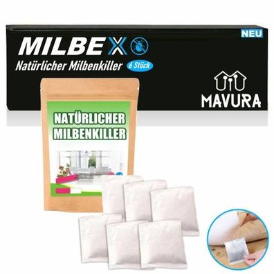 MILBEX Anti Milben Pads Kissen Flöhe Füllung Natürlicher Milbenkiller, Hausstaubmilbe