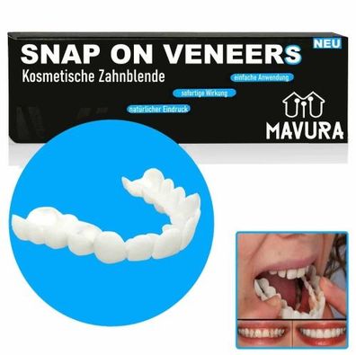 SNAP ON Veneers Kosmetische Zahnblende Comfort Prothese Falsche Zähne Flex Fit