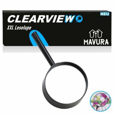 MAVURA Clearview Handlupe XXL Lupe Leselupe Vergrößerungsglas Lesehilfe Senioren Kind