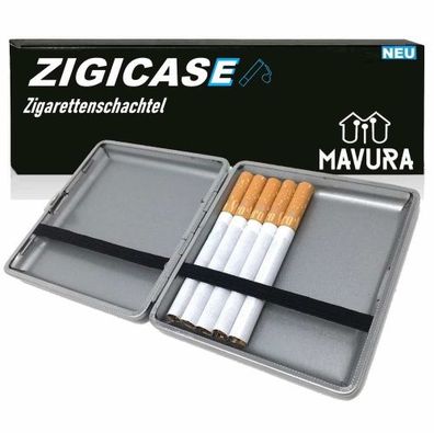 MAVURA Zigicase Zigaretten Etui Zigarettenschachtel Aufbewahrung Box Dose Lederoptik