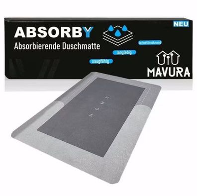 Absorby Absorbierende Duschmatte Duschvorleger Badvorleger Badematte Badteppich