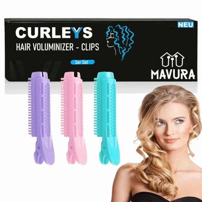 Curleys Hair Voluminizing Clips Lockenwickler Haarwurzelclips Haar Volumen [3er]