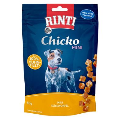 Rinti Chicko Mini Käsewürfel Huhn 12 x 80g (41,56€/kg)