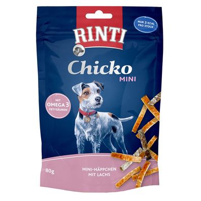 Rinti Chicko Mini Häppchen Lachs 12 x 80g (41,56€/kg)