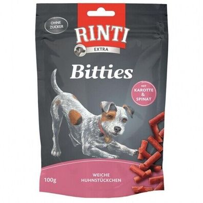 Rinti Extra Bitties Karotte & Spinat 12 x 100g (33,25€/kg)