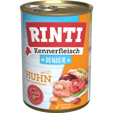 Rinti Dose Kennerfleisch Junior Huhn 12 x 400g (7,90€/kg)