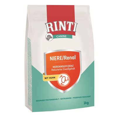 Rinti Canine Niere / Renal Huhn 4 x 1 kg (9,98€/kg)