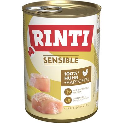 Rinti Dose Sensible Huhn & Kartoffel 12 x 400g (9,98€/kg)