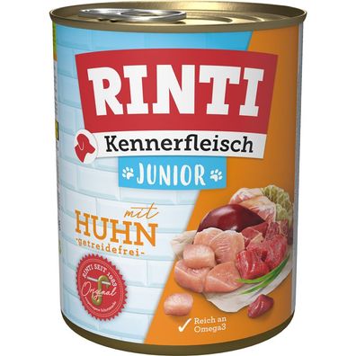 Rinti Dose Kennerfleisch Junior Huhn 24 x 800g (5,20€/kg)