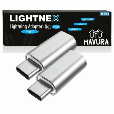 Lightnex Lightning auf Type-C Adapter Stecker f. Apple iPad 8 9 X 11 12 13 14