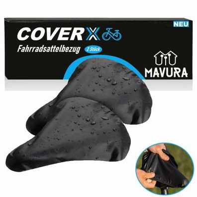 COVERX Universal Fahrrad Sattelbezug Regenschutz Sattelschutz Wasserdicht [2Set]