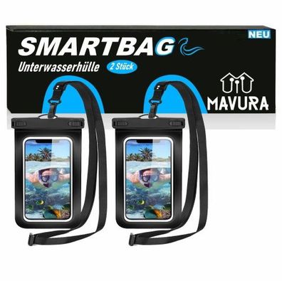 MAVURA Smartbag Handy Schutzhülle Handytasche Handyhülle wasserdicht universal [2er S