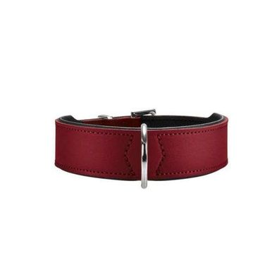 Hunter Halsband Basic 42 nickel, Hals 35-39,5 cm rot