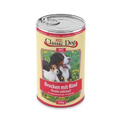 Classic Dog? Brocken mit Rind - 12 x1230g ? Nassfutter