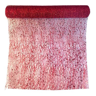 Weihnachtsstoff Glamour World Rot 35 x 300 cm auf Rolle - Polyester