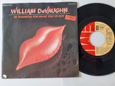 William DeVaughn - Be Thankful For What You've Got 7'' Vinyl Germany