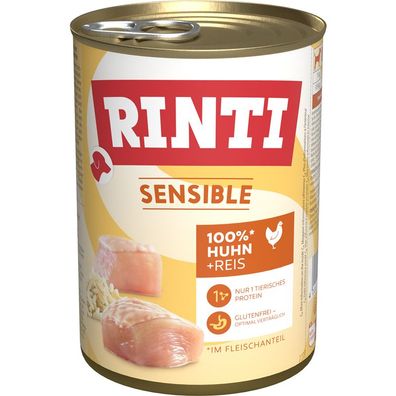 Rinti Dose Sensible Huhn & Reis 12 x 400g (9,98€/kg)