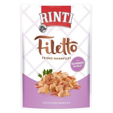 Rinti PB Filetto Jelly Huhn & Schinken 48 x 100g (14,56€/kg)