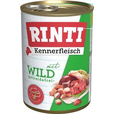 Rinti Dose Kennerfleisch Wild 24 x 400g (6,66€/kg)