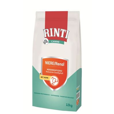 Rinti Canine Niere / Renal Huhn 2 x 12 kg (5,83€/kg)