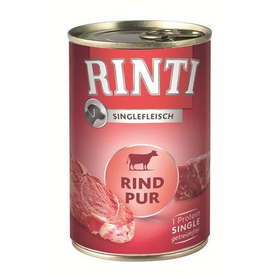 Rinti Dose Singlefleisch Rind Pur 12 x 400g (10,40€/kg)