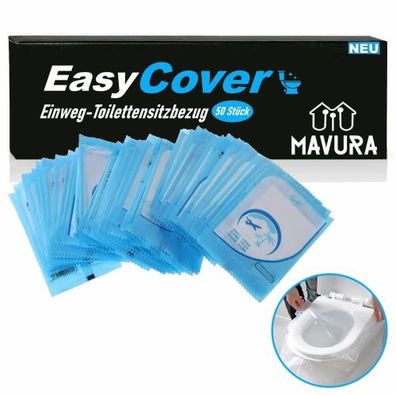 EasyCover Einweg Toiletten Auflagen Toilettensitzabdeckung WC MAVURA, Reise Abdeckung
