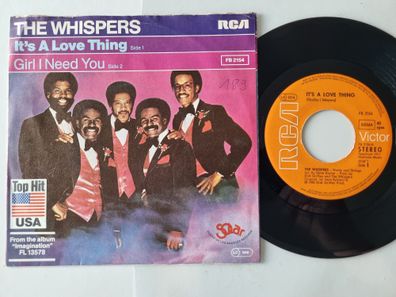 The Whispers - It's a love thing 7'' Vinyl Germany