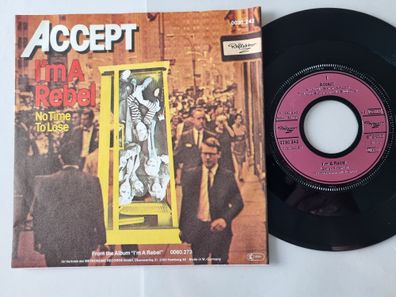 Accept - I'm a rebel/ No time to lose 7'' Vinyl Germany