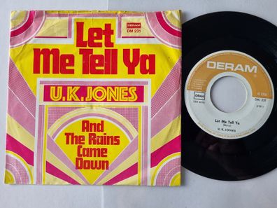 U.K. Jones - Let Me Tell Ya 7'' Vinyl Germany