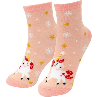 Sheepworld Winter 2024 Kinder - Zaubersocken * Socken 30-35 Motiv "Einhorn" Neuware