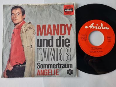 Mandy Und Die Bambis - Sommertraum / Angelie 7'' Vinyl Germany Signiert!