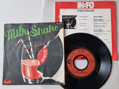 Milk Shake - Milk Shake Disco 7'' Vinyl PROMO FACTS/ Rolling Stones Medley