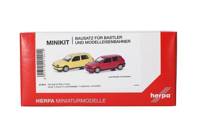 Herpa 014014 Minikit: Volkswagen (VW) Golf III VR6 2türig, 2er, Modell 1:87 (H0)