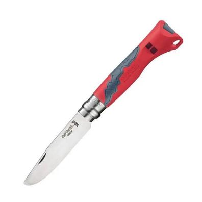 Opinel Outdoor Junior No 07 | Kindermesser | mit Pfeife | rot