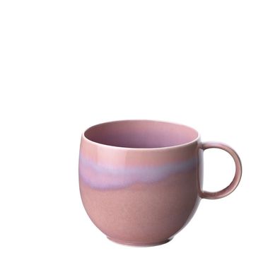 like. by Villeroy & Boch Perlemor Coral Becher mit Henkel Premium Porcelain rosa