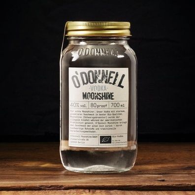 O´Donnell Moonshine 700ml Vodka 40 vol. Neuware