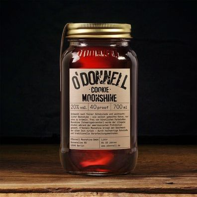 O´Donnell Moonshine 700ml Cookie 20% vol. Neuware