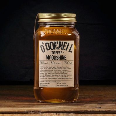 O´Donnell Moonshine 700ml Toffee 25% vol. Neuware