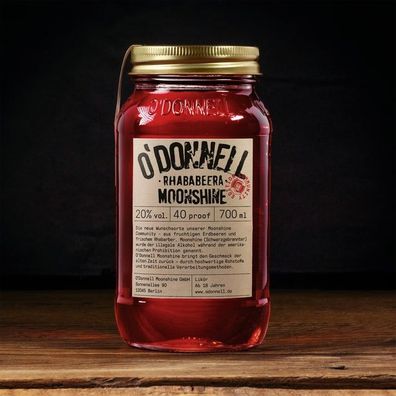 O´Donnell Moonshine 700ml Rhababeera 20% vol. Neuware