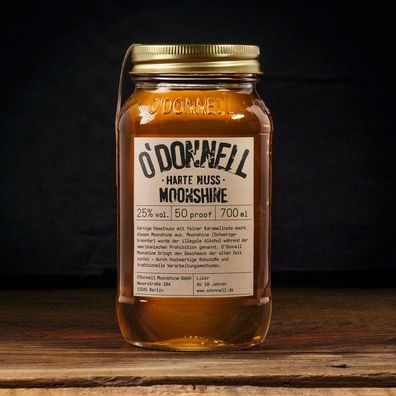 O´Donnell Moonshine 700ml Harte Nuss 25% vol. Neuware